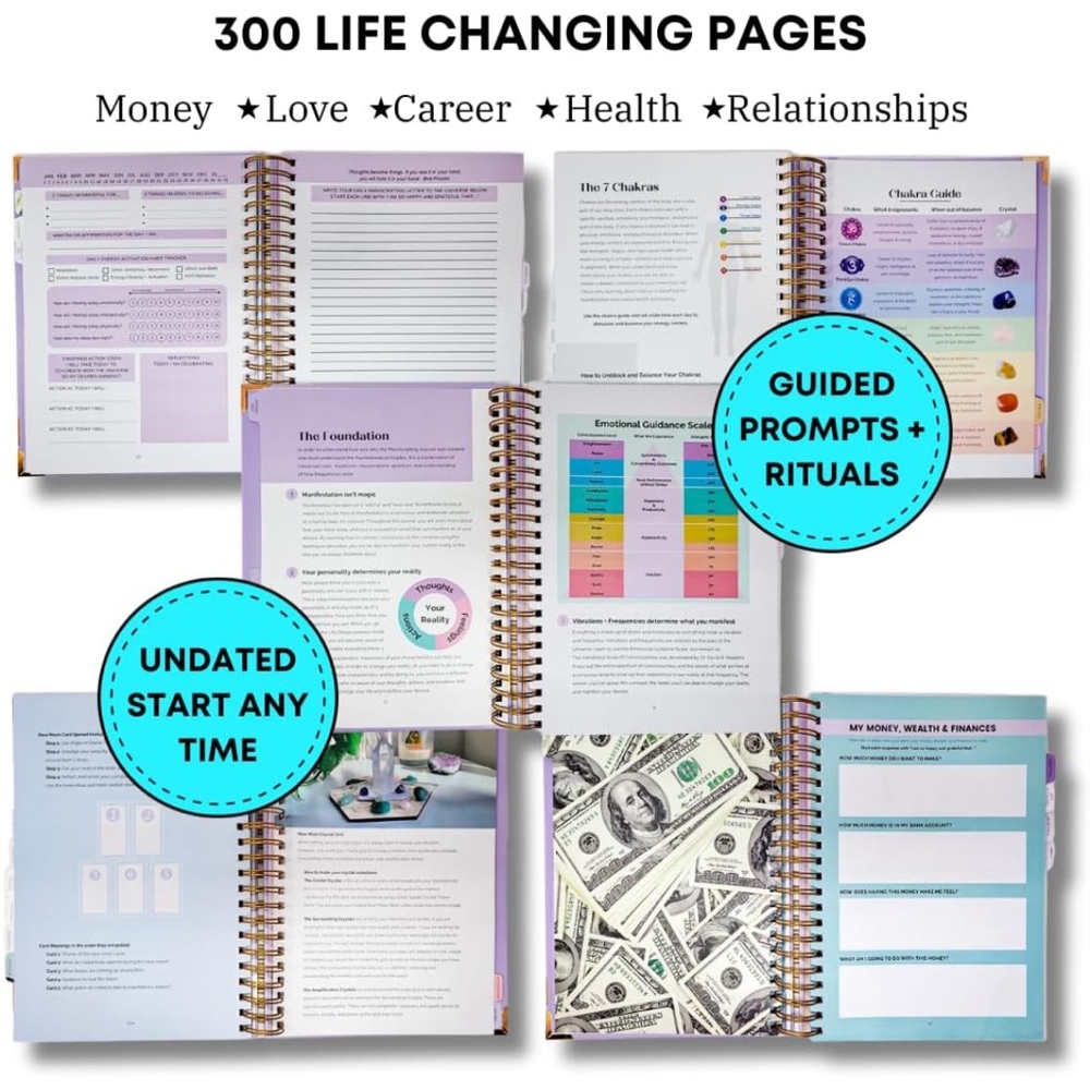 *EXCLUSIVE*New LIFE JOURNAL!! Beautiful Purple and Gold Life Design Journal - Picture 4 of 17